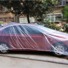  Temporary Disposable Plastic Car Cover