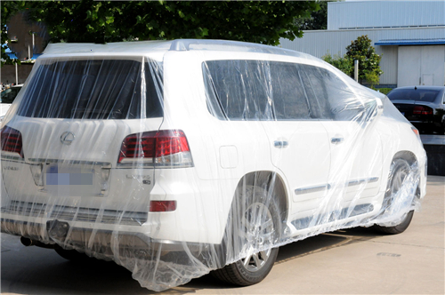  Temporary Disposable Plastic Car Cover